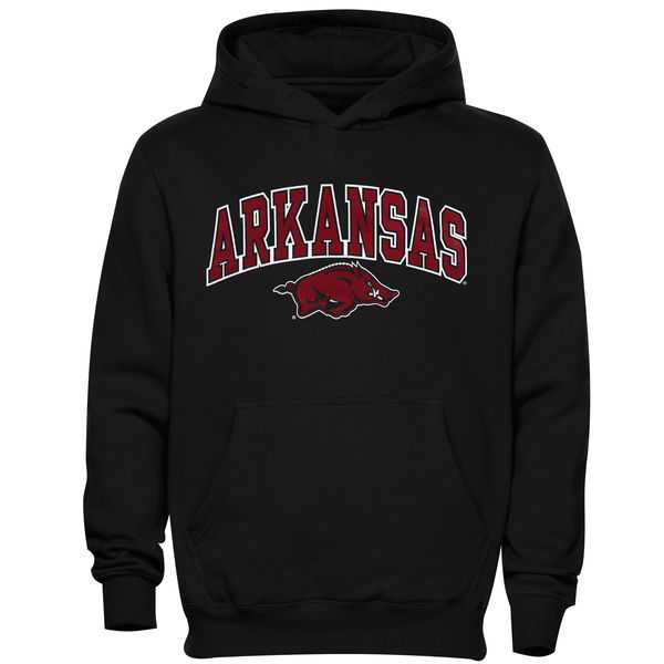 Men's Arkansas Razorbacks Midsized Pullover Hoodie - Black,We sell and wholesale Men's Arkansas Razorbacks Midsized Pullover Hoodie - Black on line form chian!